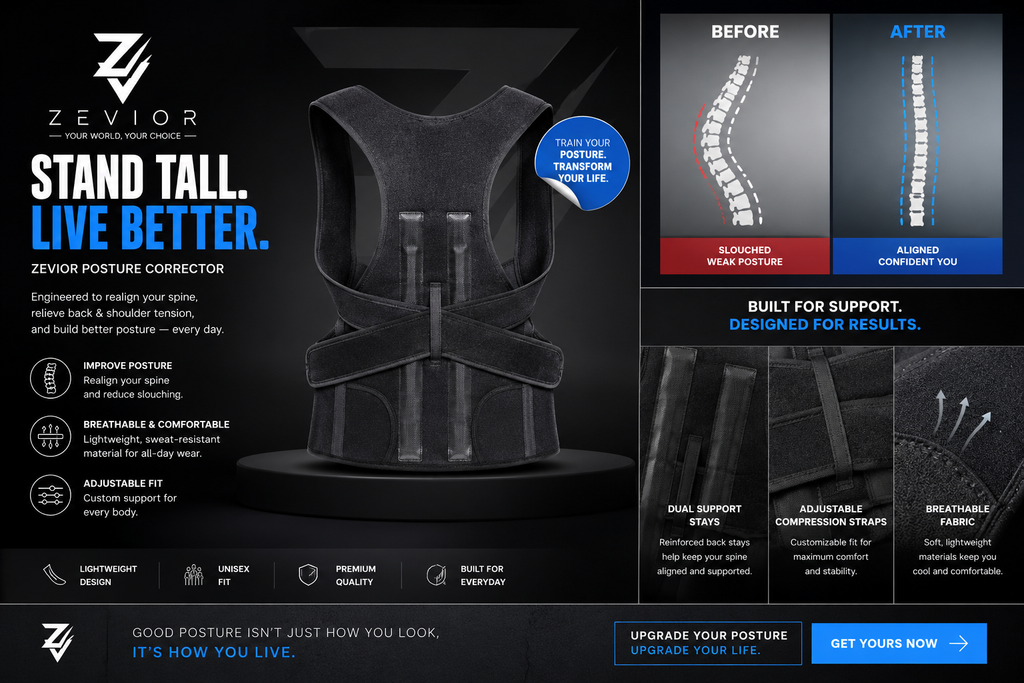 Magnetic Back Brace Posture Corrector Belt Free Size