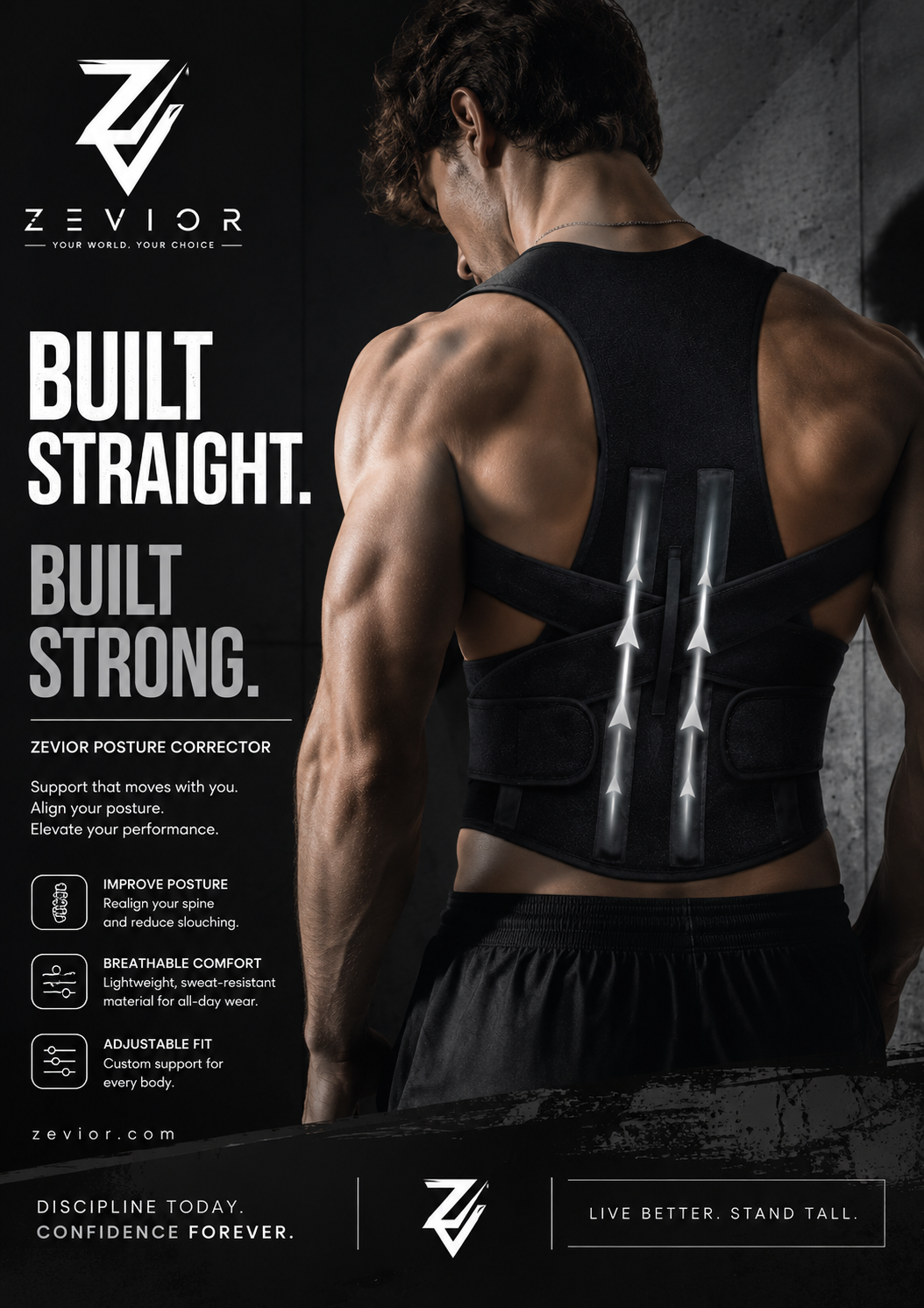 Magnetic Back Brace Posture Corrector Belt Free Size